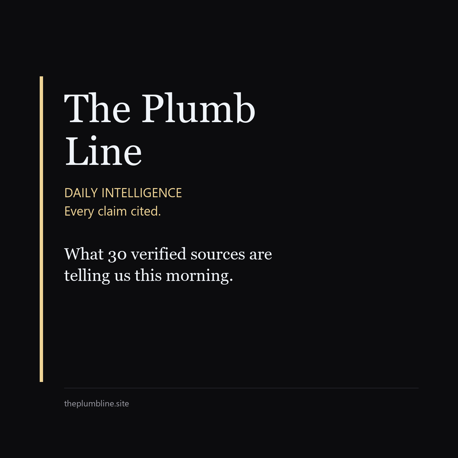 The Plumb Line